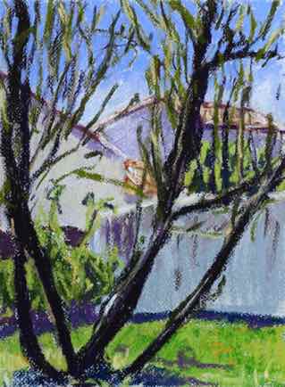 “Garden, Ile de Ré”,
pastel on paper, 31cm x 23cm “Garden, Ile de Ré”,
pastel on paper, 31cm x 23cm